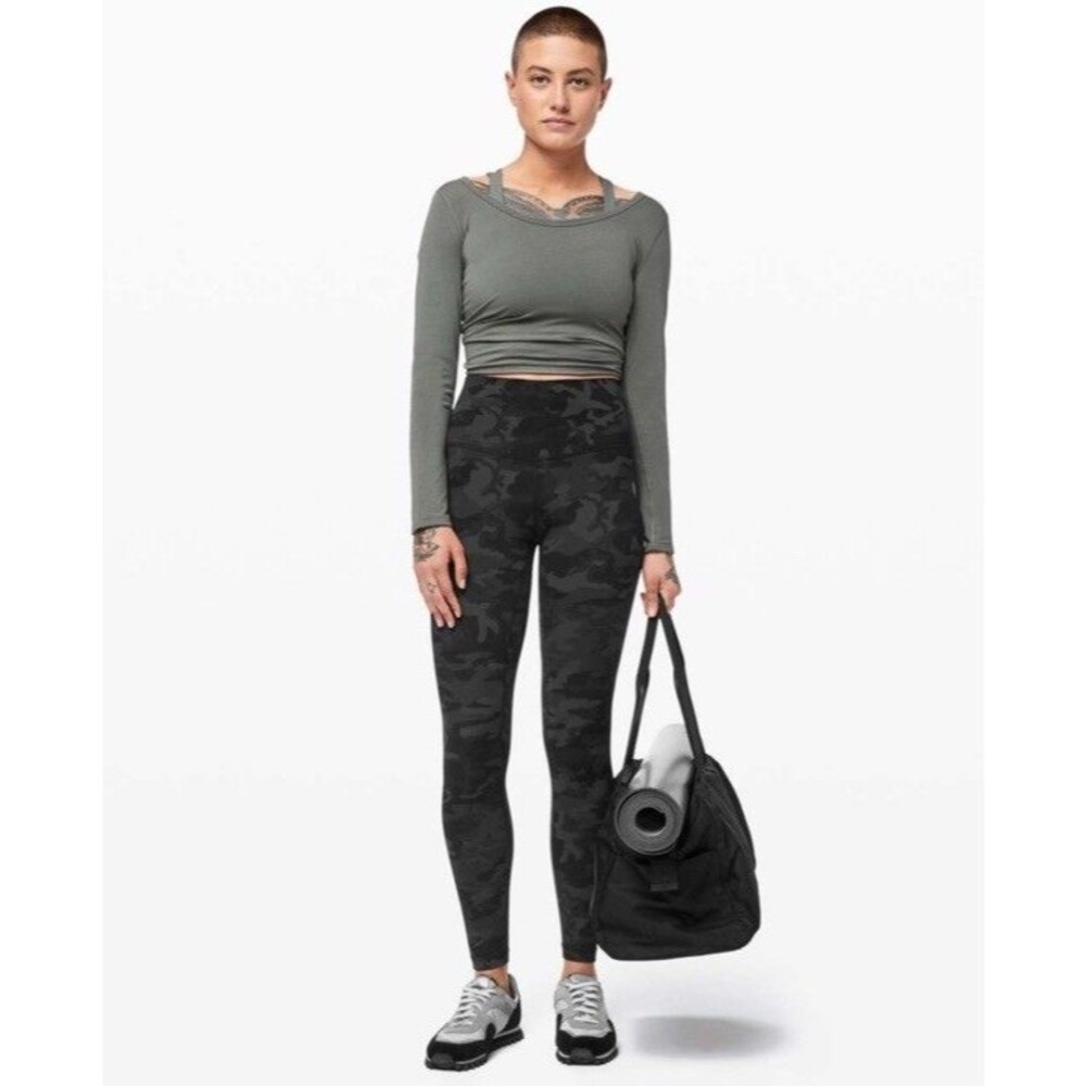 Lululemon Align Pant 28" Incognito Camo Multi Grey Size 8